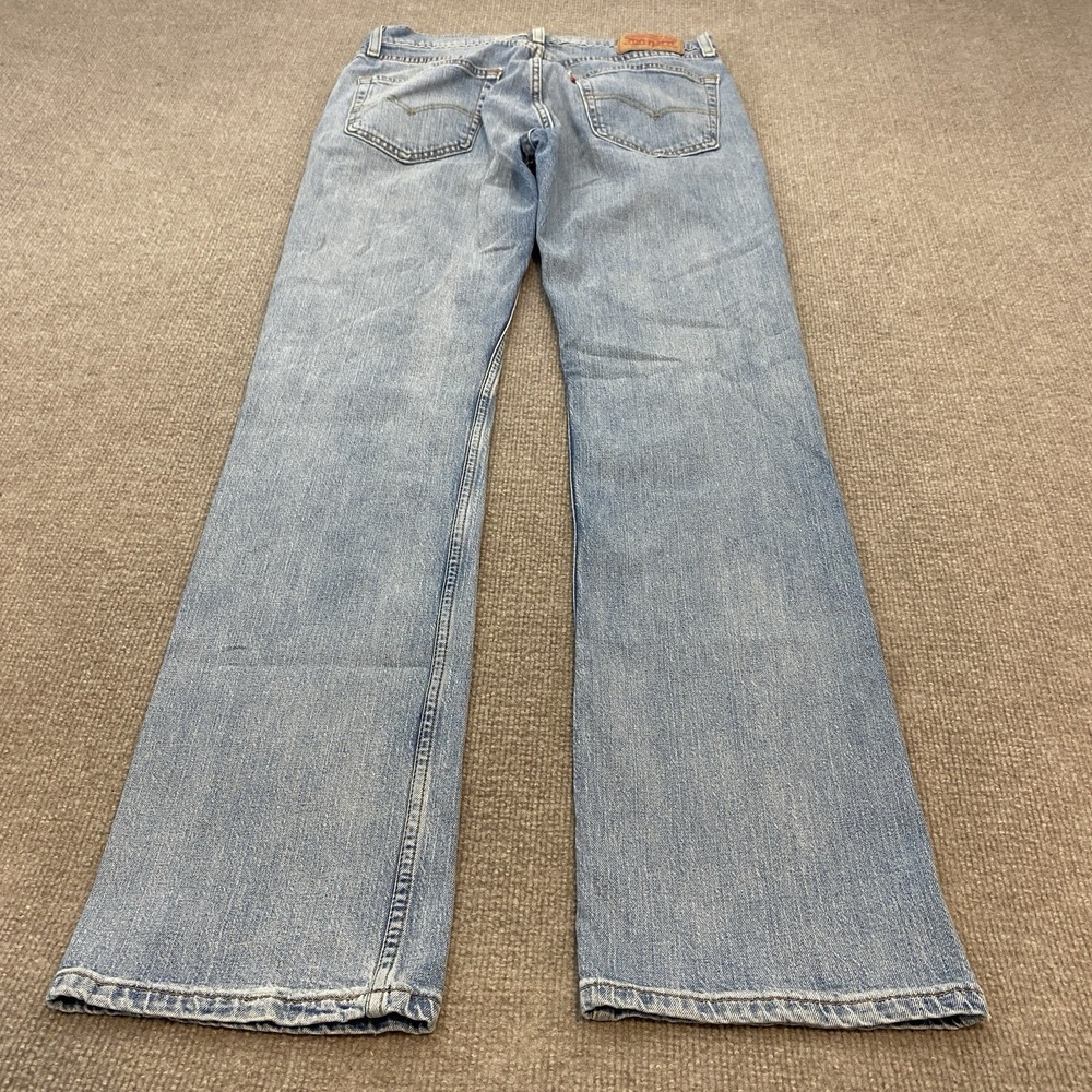 Levis Jeans Mens 33x34 Blue 527 Bootcut Western Denim Rockabilly Cowboy Stretch